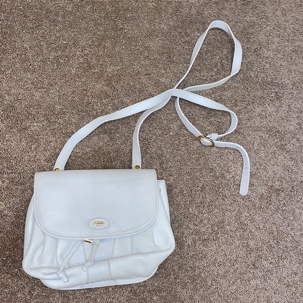 Bally White Leather Bag